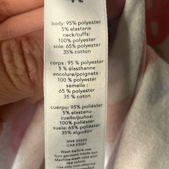 Carter's 2 Pair Bundle Girls Footie Pajamas Size 4T - Picture 5 of 13